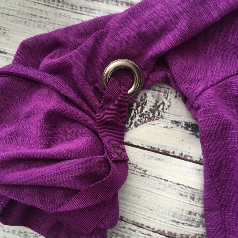 Ellen Tracy Roll Sleeve V Neck Long Sleeve - Picture 3 of 6